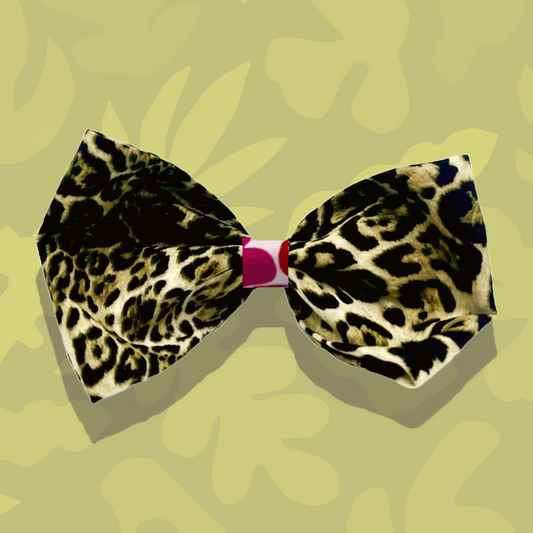 Love x Leopard Bow