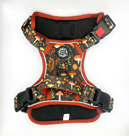 Mushroom Magic Adjustable Dog Harness